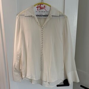 Club Monaco Cream Button-Down Shirt
